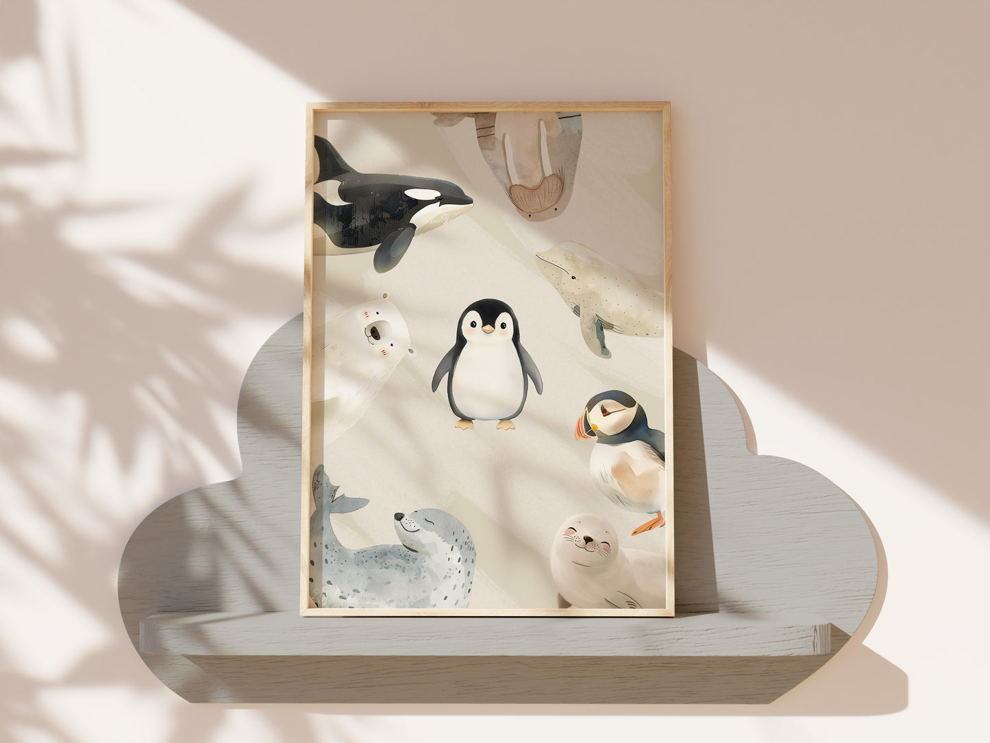Poster beige pooldieren