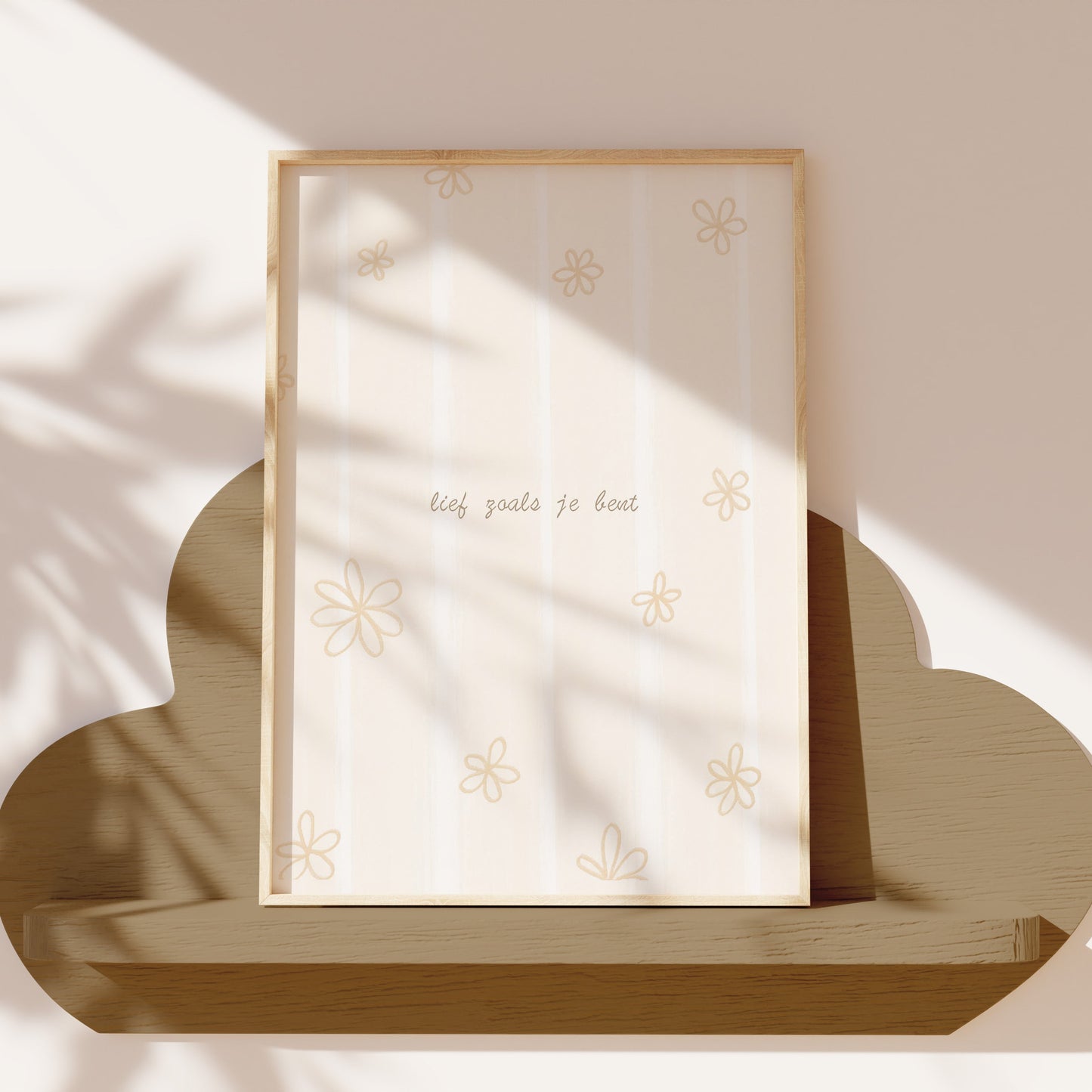 Poster lief beige