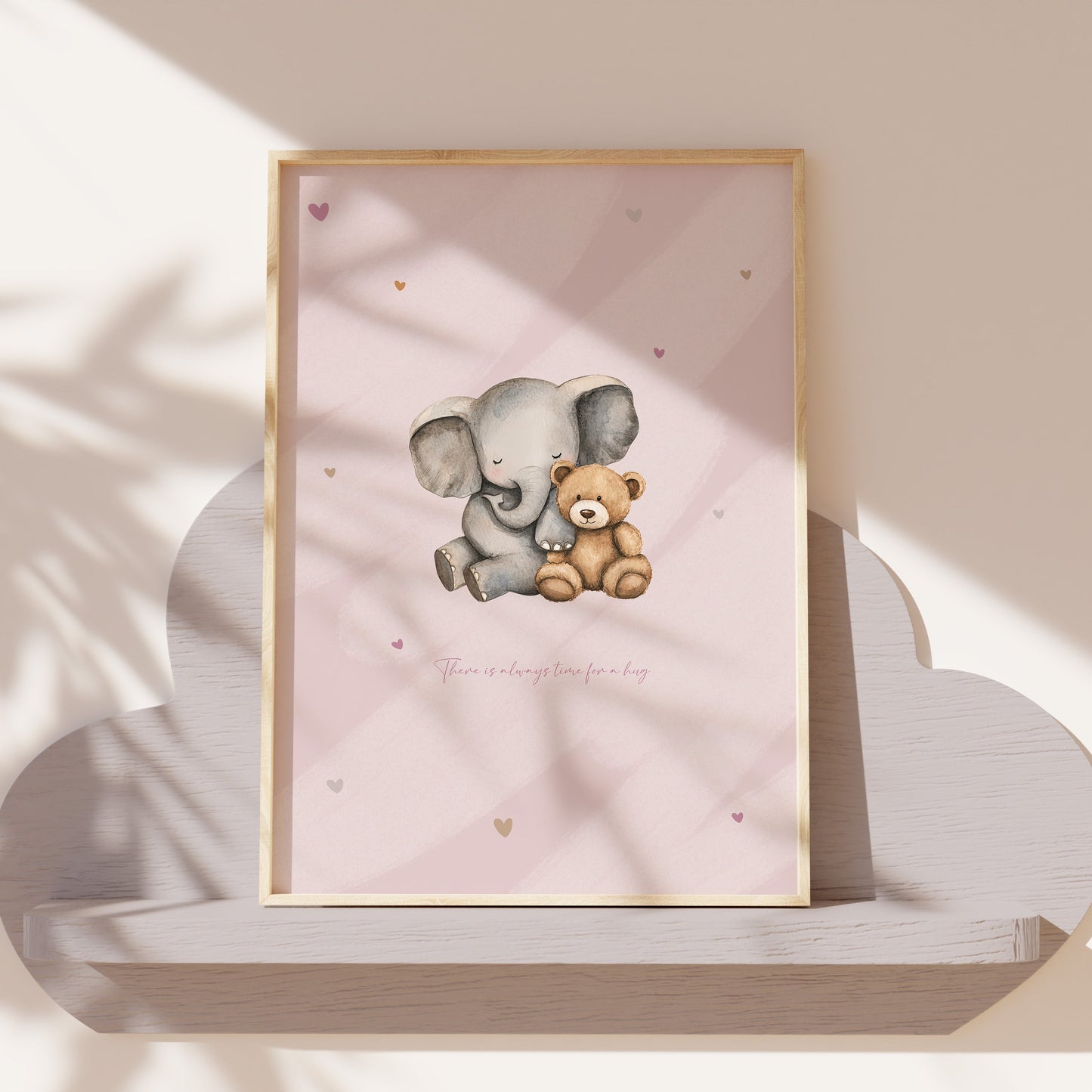 Poster olifant en teddybeer