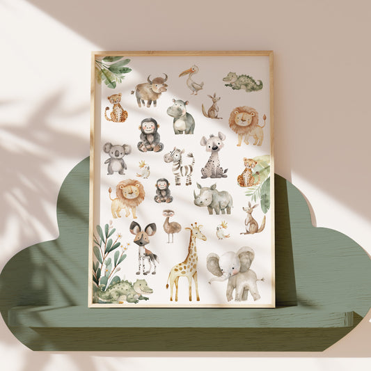 Poster safaridieren