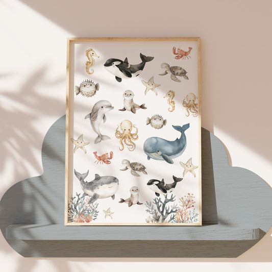 Poster zeedieren
