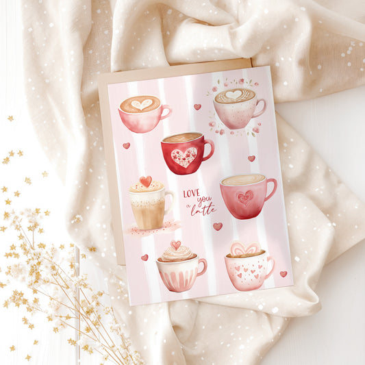 Kaart love you a latte