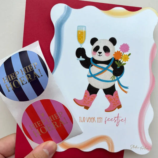 Stickers hiep hiep hoera