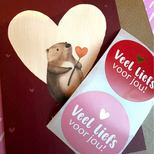 Sticker veel liefs voor jou