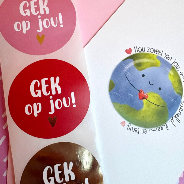 Sticker gek op jou