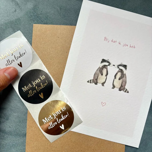 Stickers leuker met jou