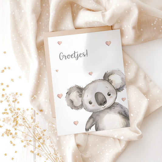 Kaart koala groetjes